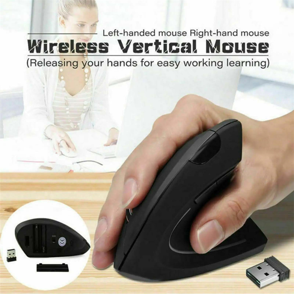 Ergonomic Mouse Vertical - ماوس عمودي مريح 2.4 جيجا هرتز