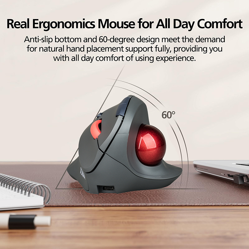 JOMAA مريح Bluetooth5.0 ماوس ك - مراجعة Ergonomic Mouse Vertical وسعره