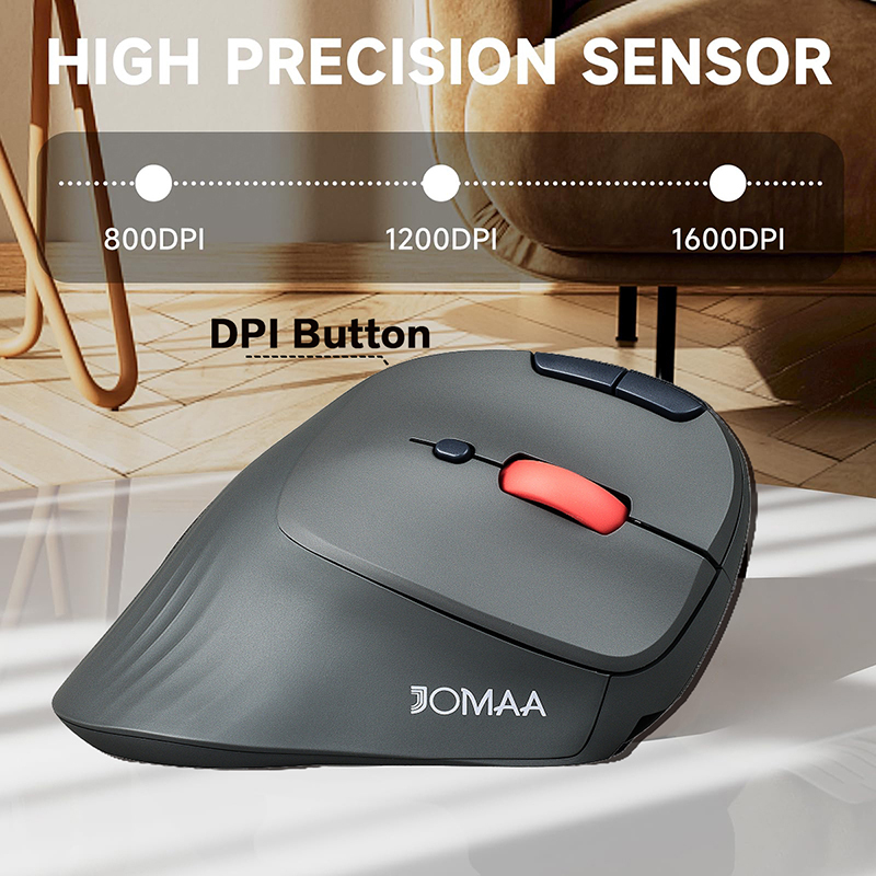 JOMAA مريح Bluetooth5.0 ماوس ك - مراجعة Ergonomic Mouse Vertical وسعره