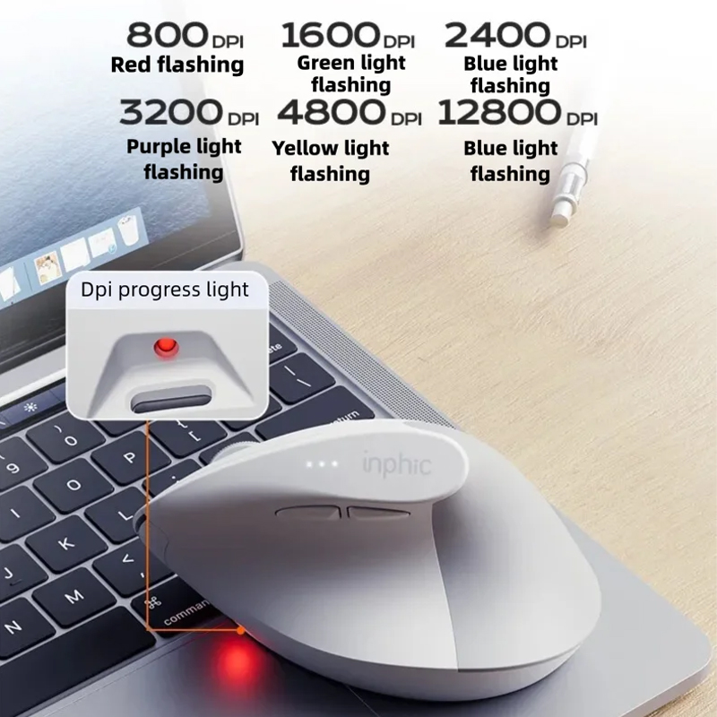 ماوس لاسلكي عمودي Inphic X9 PR - مراجعة Ergonomic Mouse Vertical وسعره