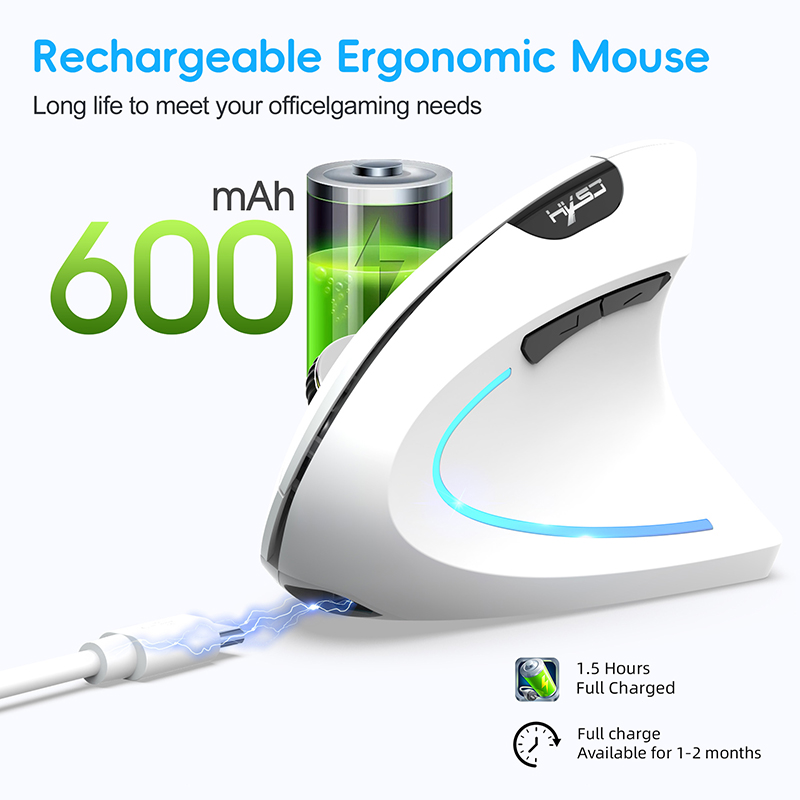 ماوس لاسلكي عمودي ثنائي الوضع  - مراجعة Ergonomic Mouse Vertical وسعره