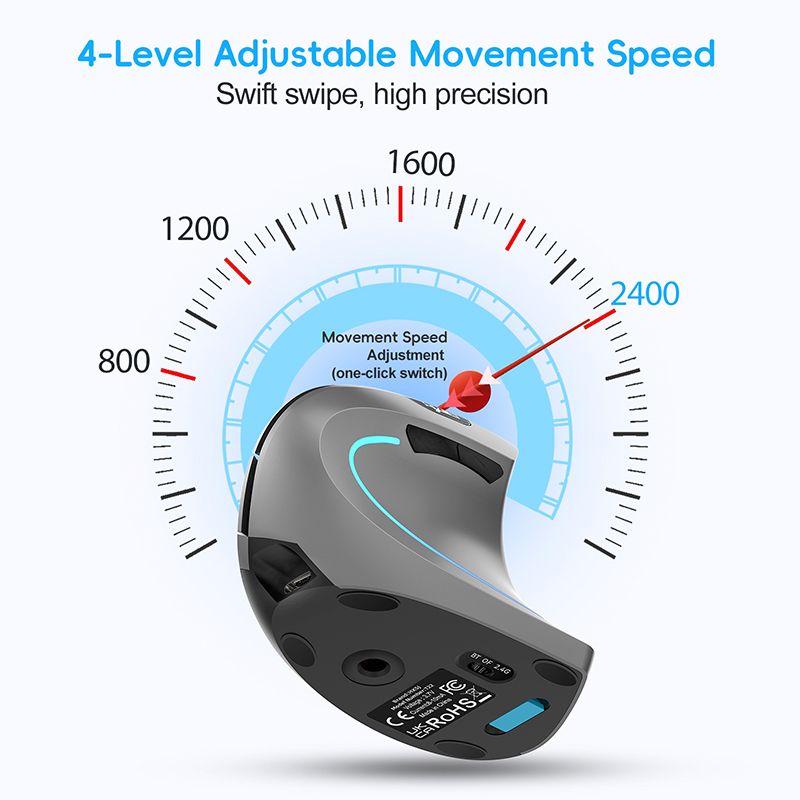 ماوس لاسلكي عمودي ثنائي الوضع  - مراجعة Ergonomic Mouse Vertical وسعره