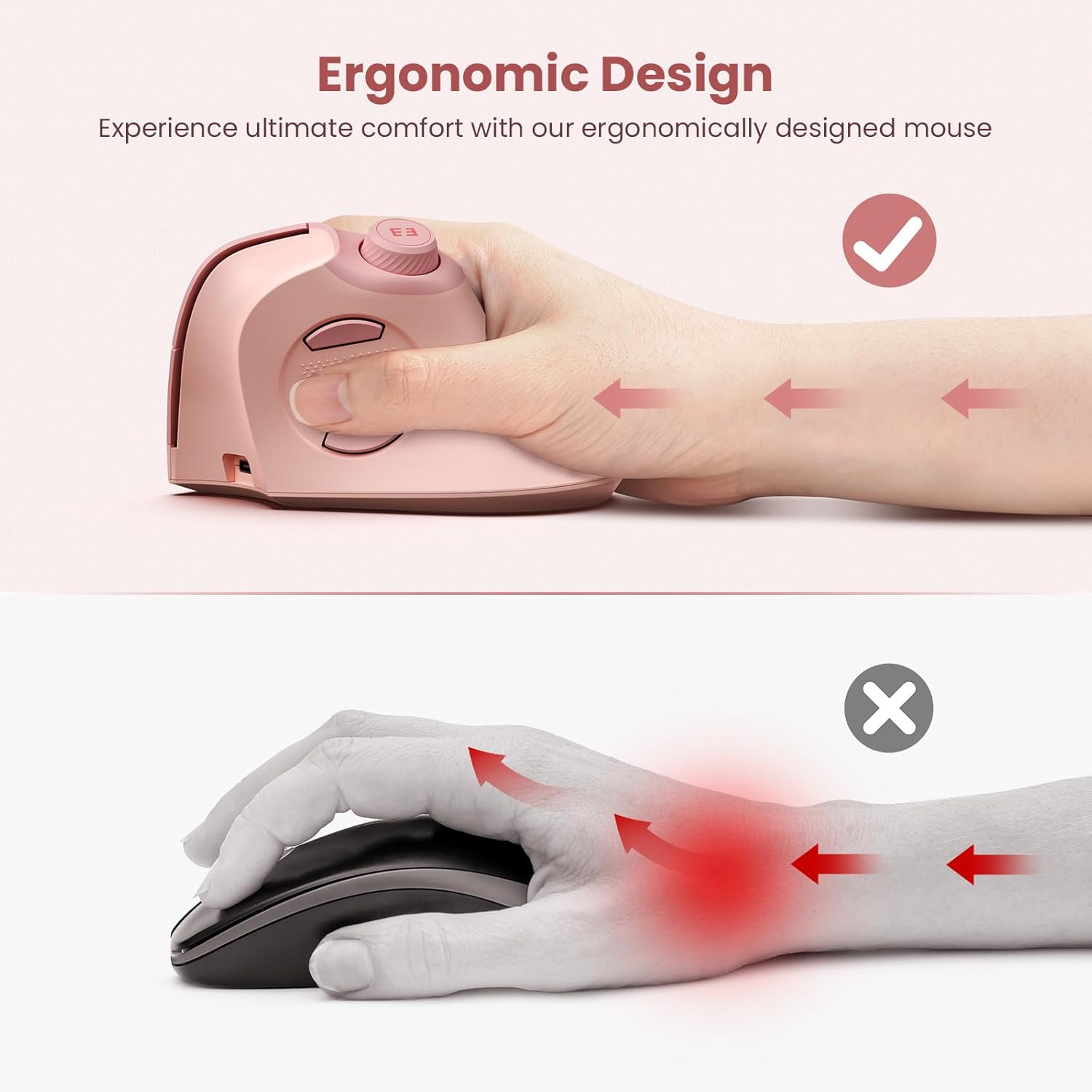 ماوس Seenda مريح بلوتوث 2.4G ل - مراجعة Ergonomic Mouse Vertical وسعره