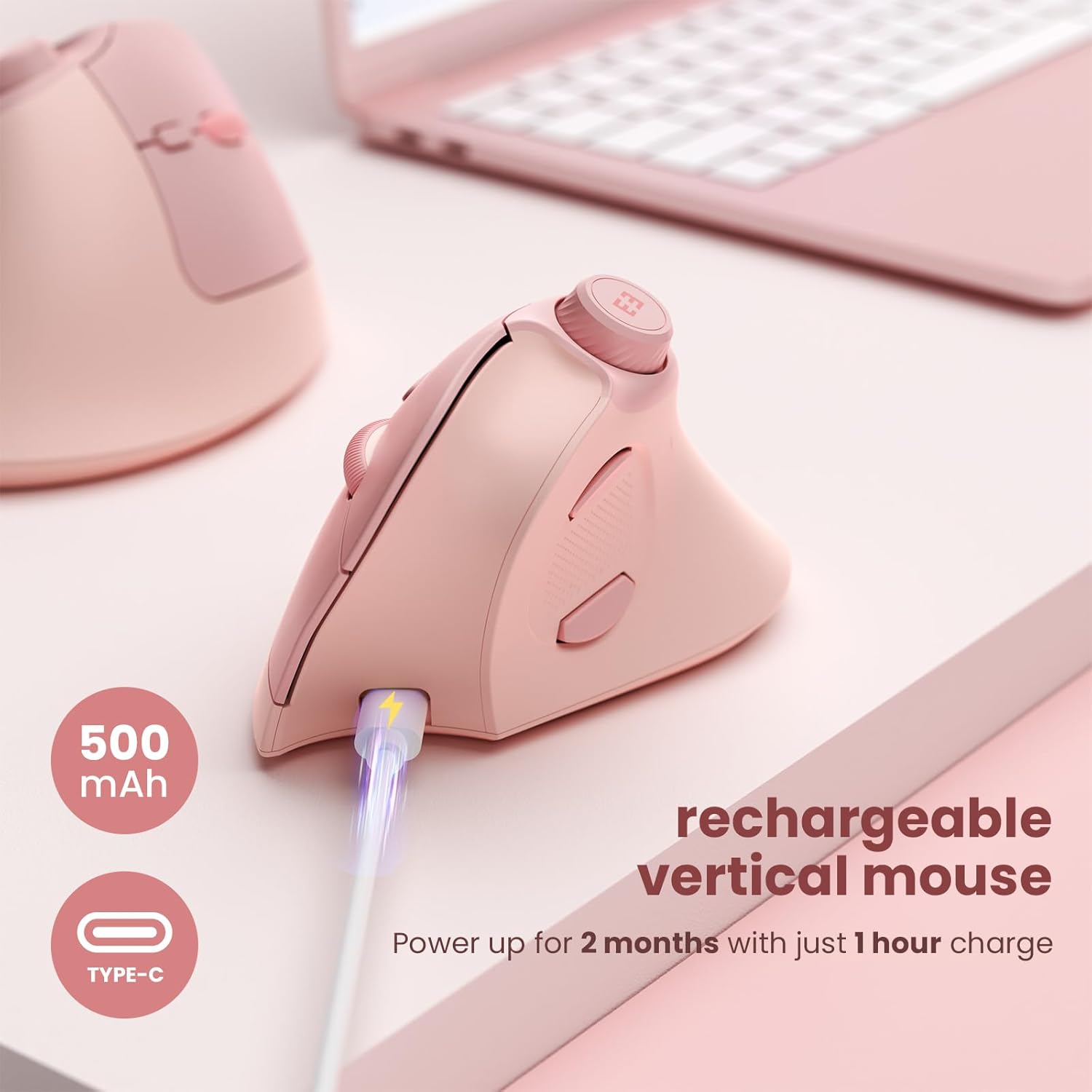 ماوس Seenda مريح بلوتوث 2.4G ل - مراجعة Ergonomic Mouse Vertical وسعره