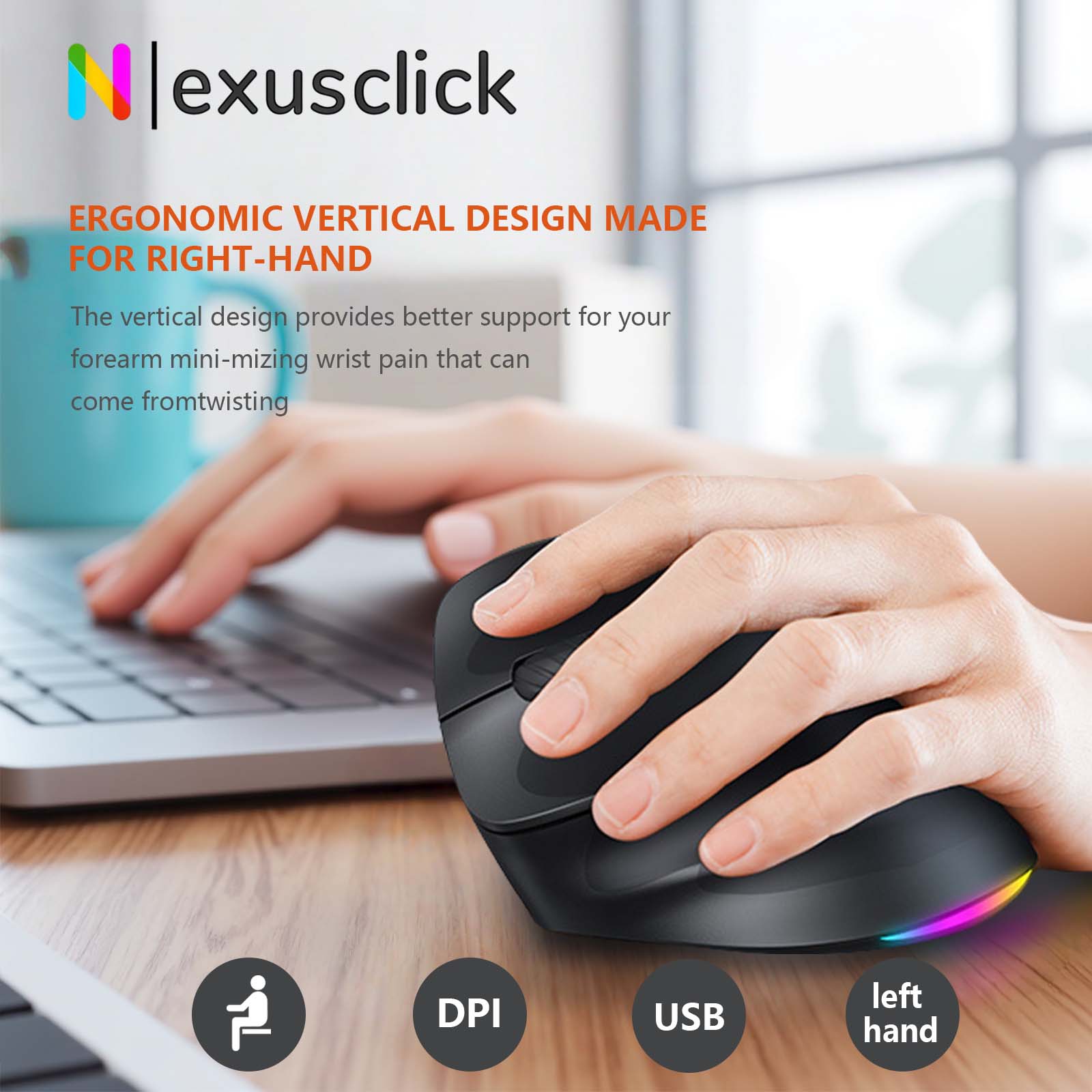 فأرة لاسلكية أصلية من ميتيون B - مراجعة Ergonomic Mouse Vertical وسعره