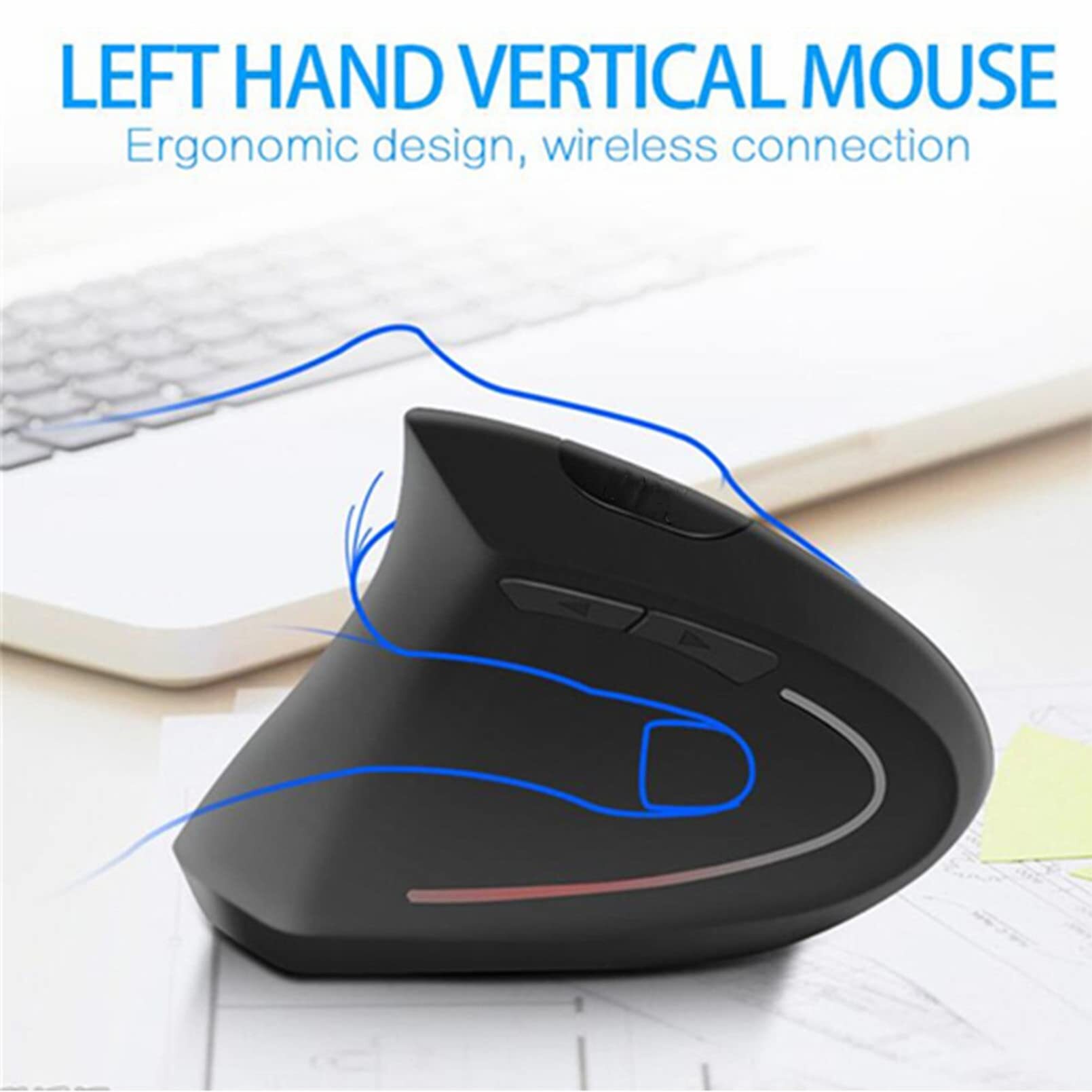 ماوس عمودي سلكي ولاسلكي لليد ا - مراجعة Ergonomic Mouse Vertical وسعره