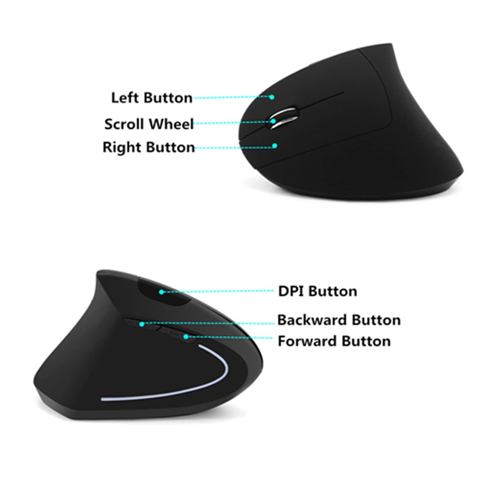 ماوس عمودي سلكي ولاسلكي لليد ا - مراجعة Ergonomic Mouse Vertical وسعره