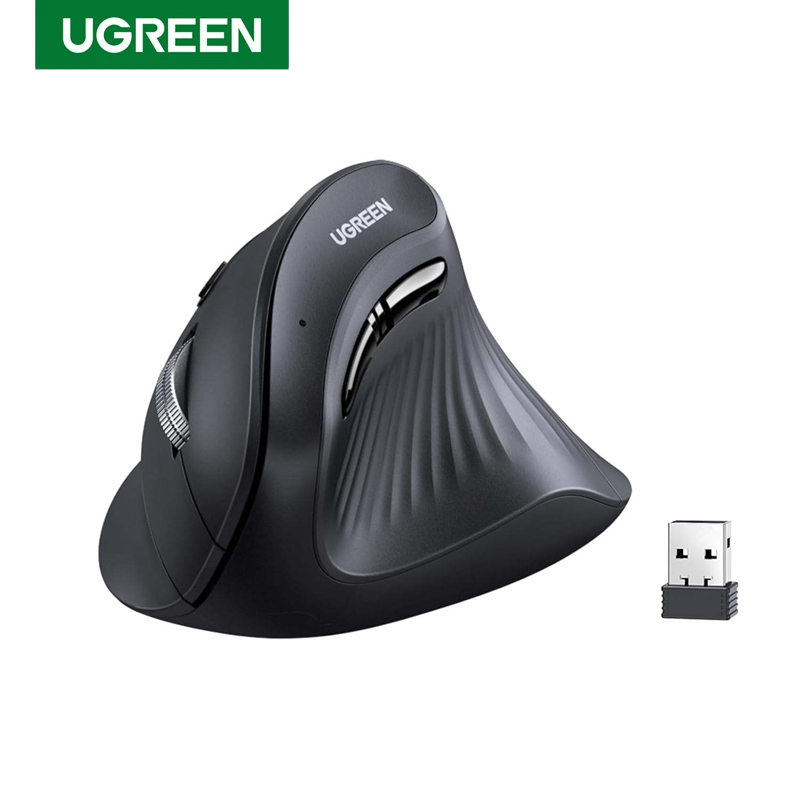 فأرة لاسلكية عمودية UGREEN MU0 - مراجعة Ergonomic Mouse Vertical وسعره
