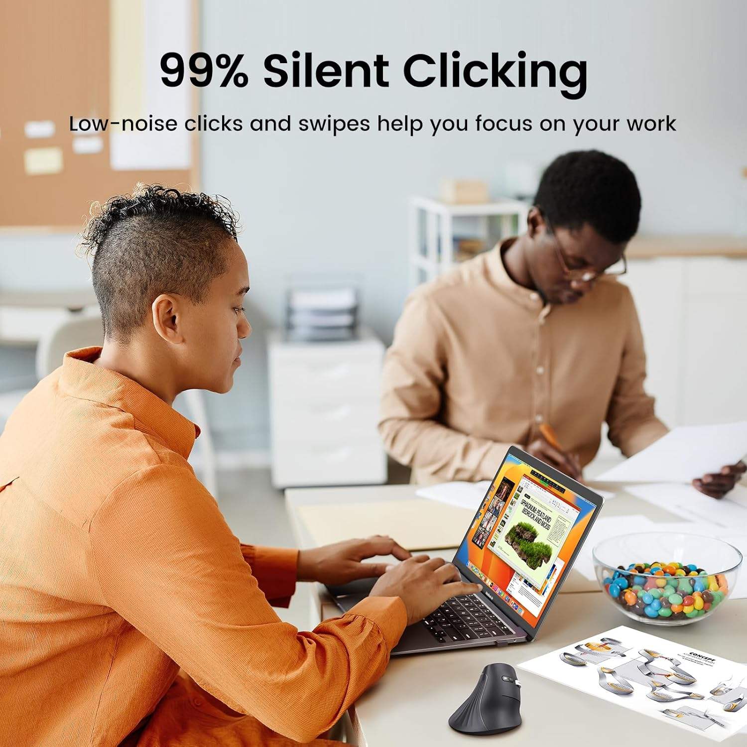 فأرة لاسلكية عمودية UGREEN MU0 - مراجعة Ergonomic Mouse Vertical وسعره